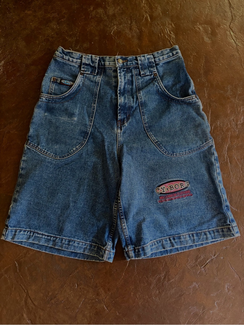 Men's Cyborg Denim Shorts in Blue